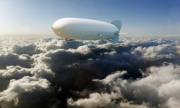 airship flying in the sky